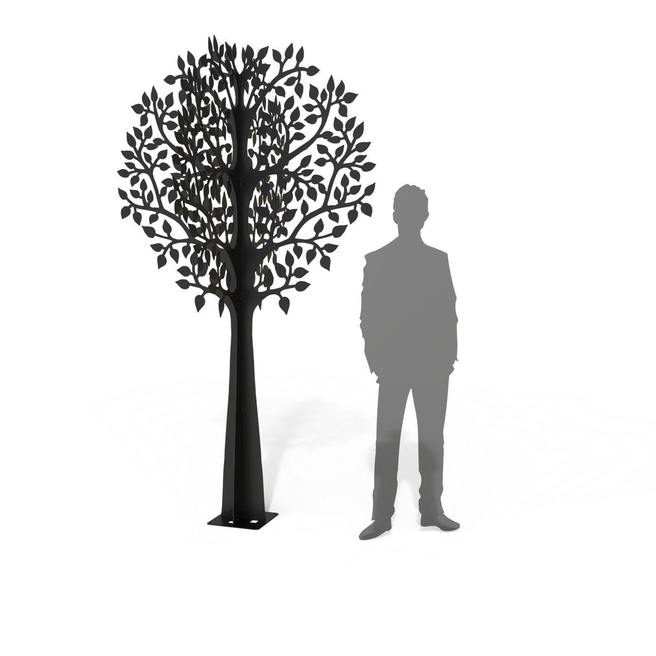 X-träd svart höjd 250 cm