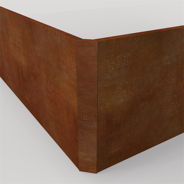 Hörn utvändigt Corten HD B=10cm