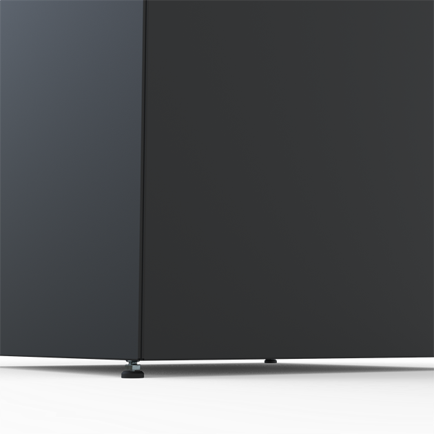 Ställfot monterad i sidplåten 4 st