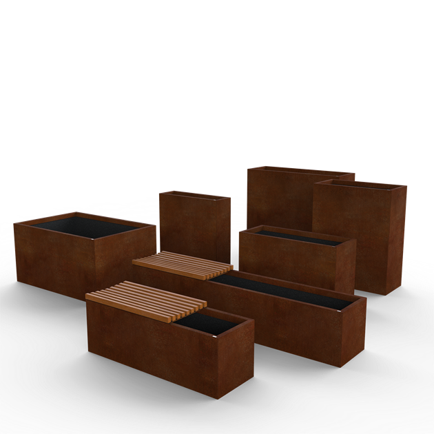 Populära storlekar i Corten