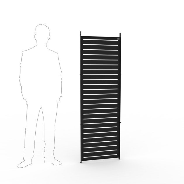 Dekorplåt linjer svart (basmönster)